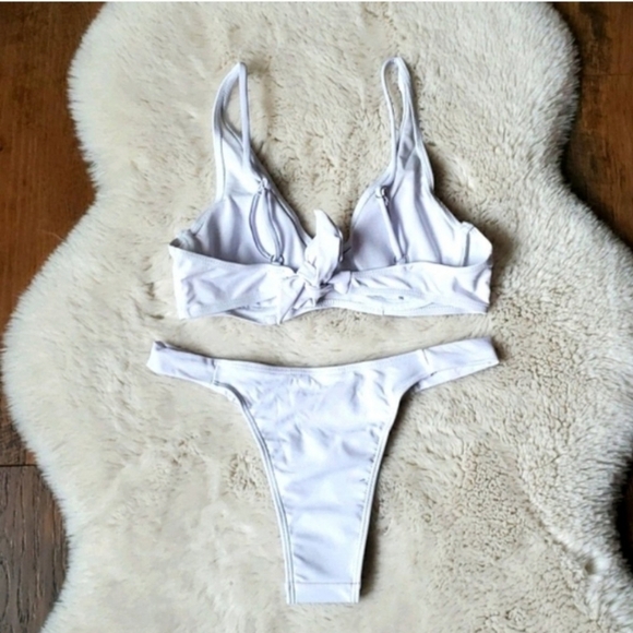 New Underwire Top with High Cut Legs Bikini Set Swimsuit Size XL - Picture 6 of 8